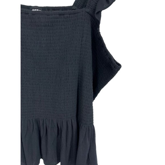 Torrid Peplum Washable Crinkle Gauze Smocked Tank Top Size 5X - Picture 3 of 10